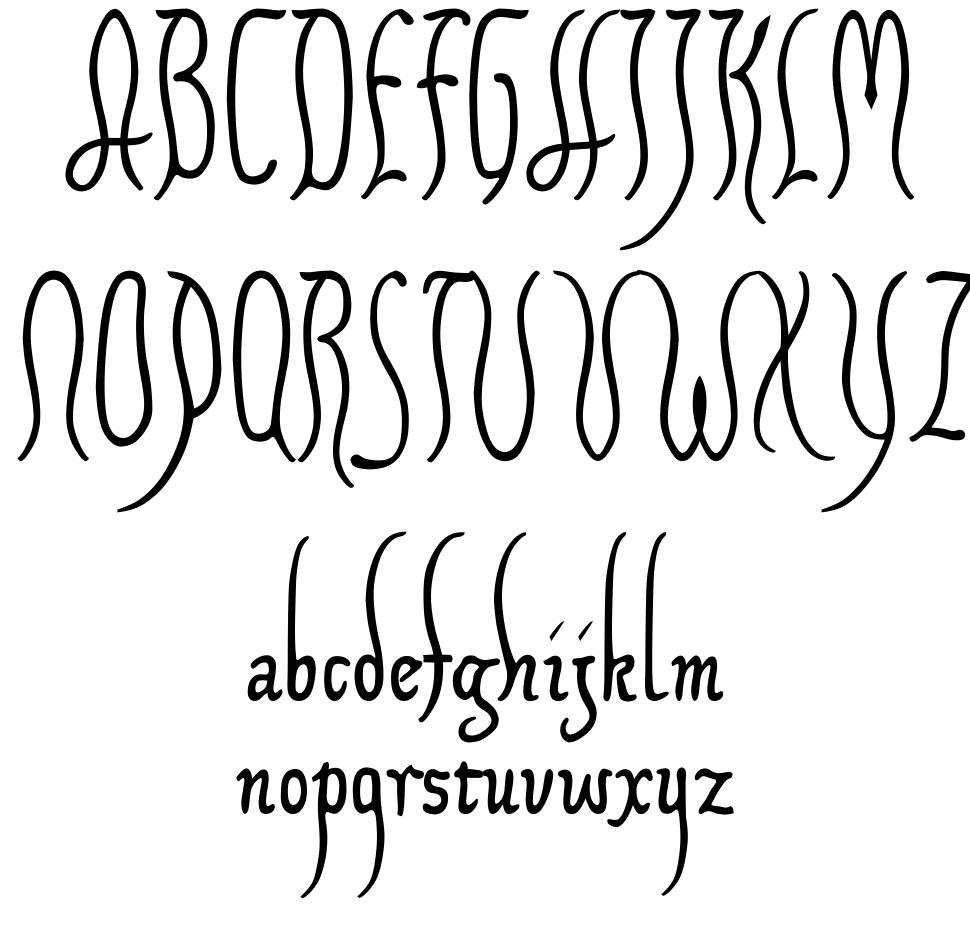 Xiparos font specimens