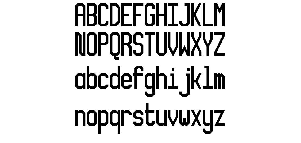 XLMonoAlt font Örnekler