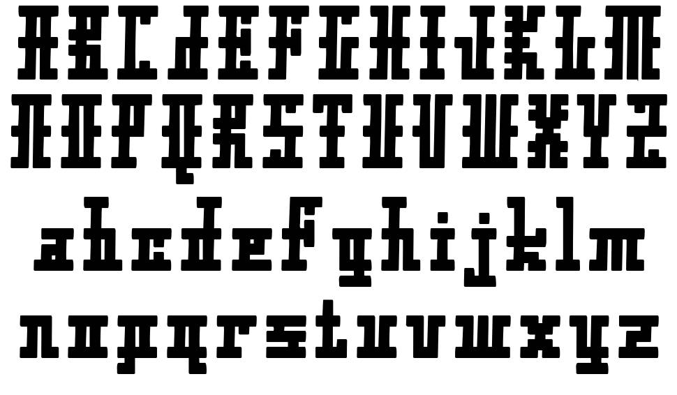 Xolto-Regular 字形 标本