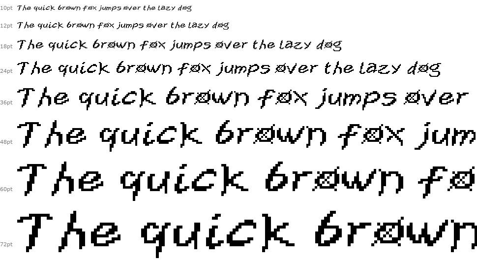 XOX font Şelale