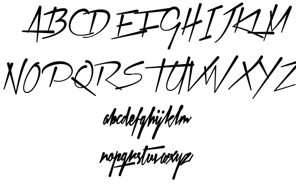 Xtreem font specimens