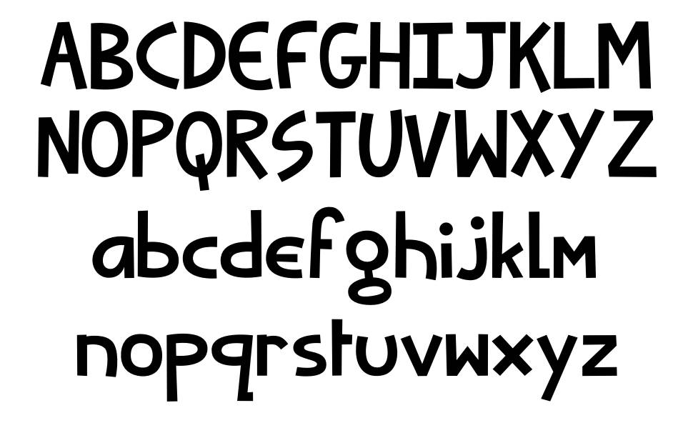 Xugglybug font specimens
