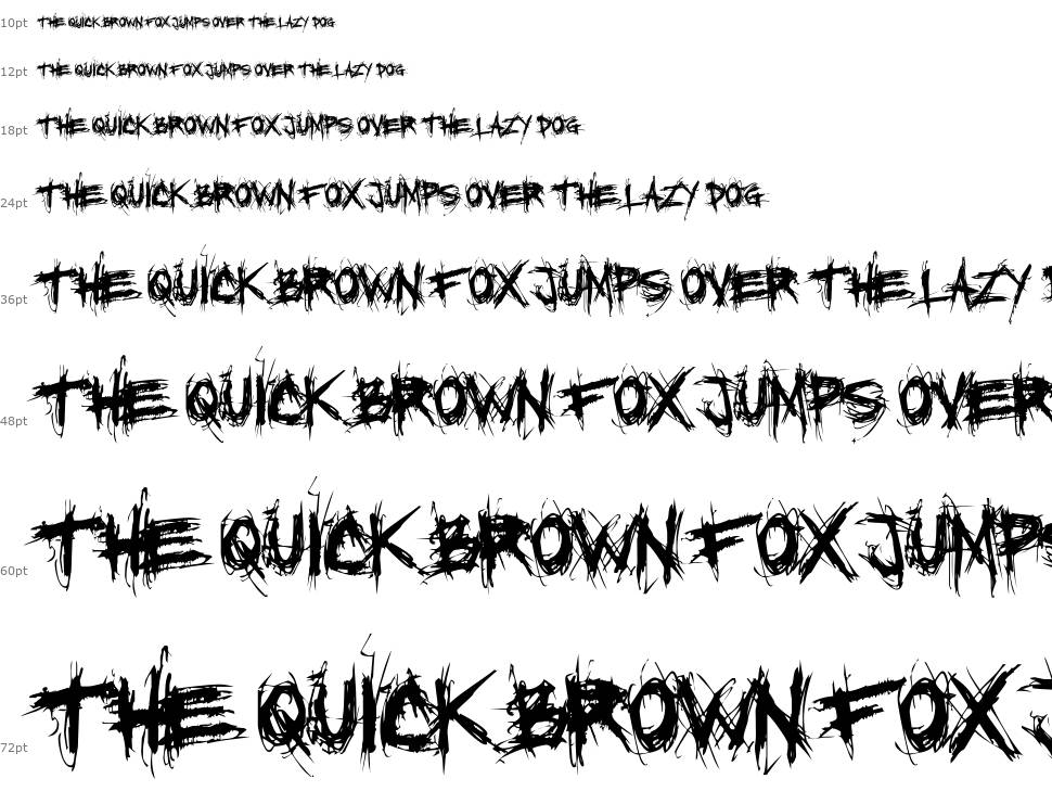XXII Scratch шрифт Водопад