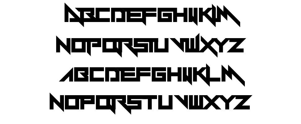 Y-Andermo font Örnekler