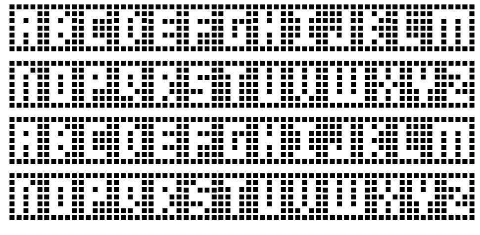 Y-Grid font specimens