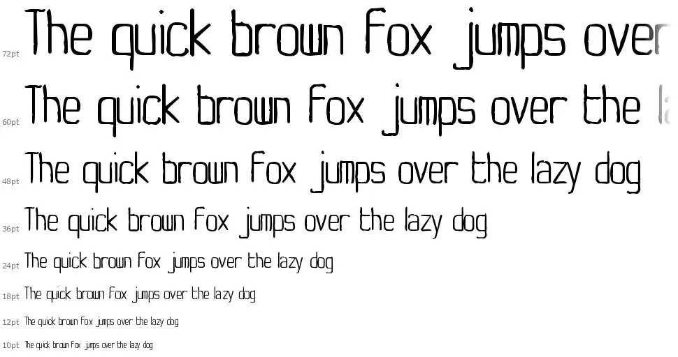 Yachting Typefont waterfall
