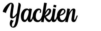 Yackien шрифт