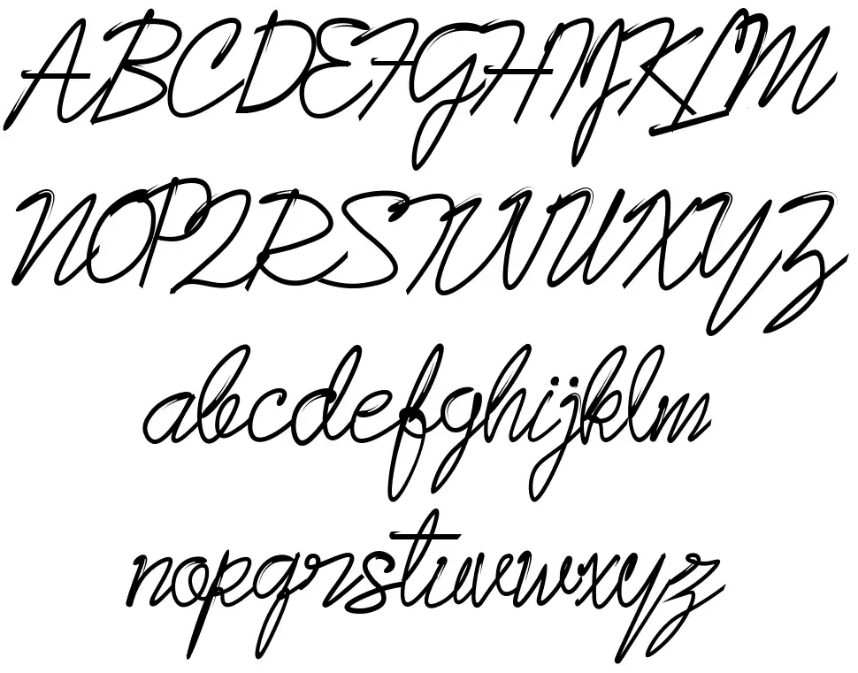 Yaeba font specimens