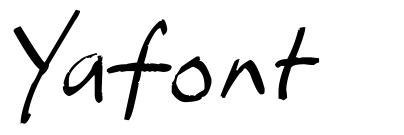 Yafont шрифт