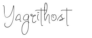 Yagrithost шрифт