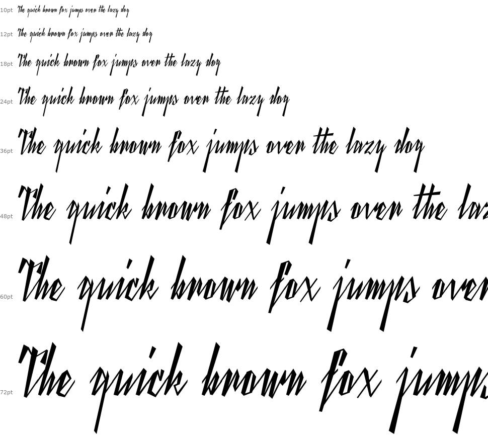 Yanty Script font Şelale
