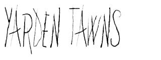 Yarden Tawns шрифт