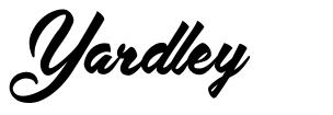 Yardley шрифт