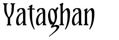 Yataghan шрифт