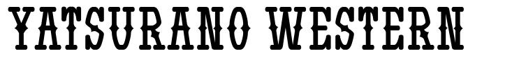 Yatsurano Western 字形
