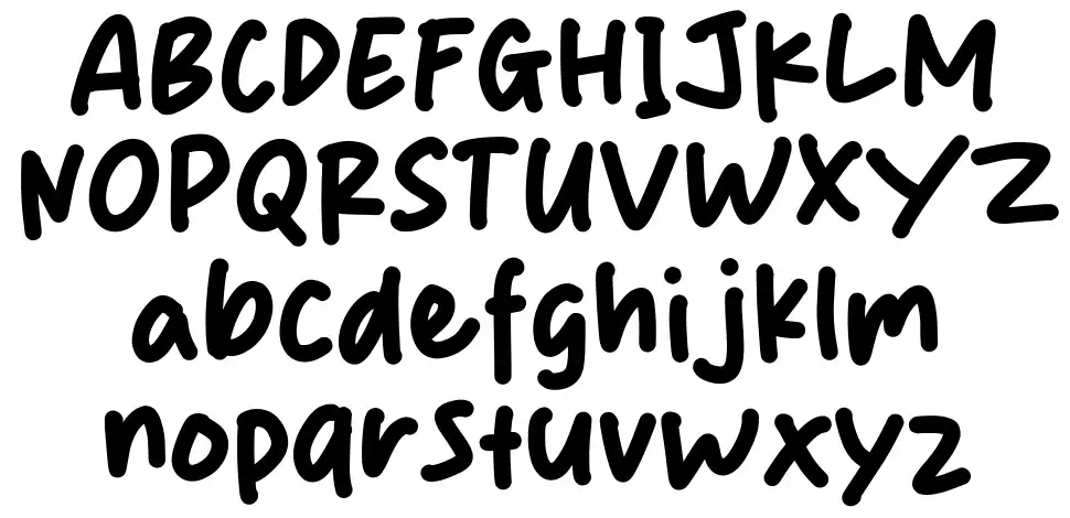 Yaum Smile font specimens