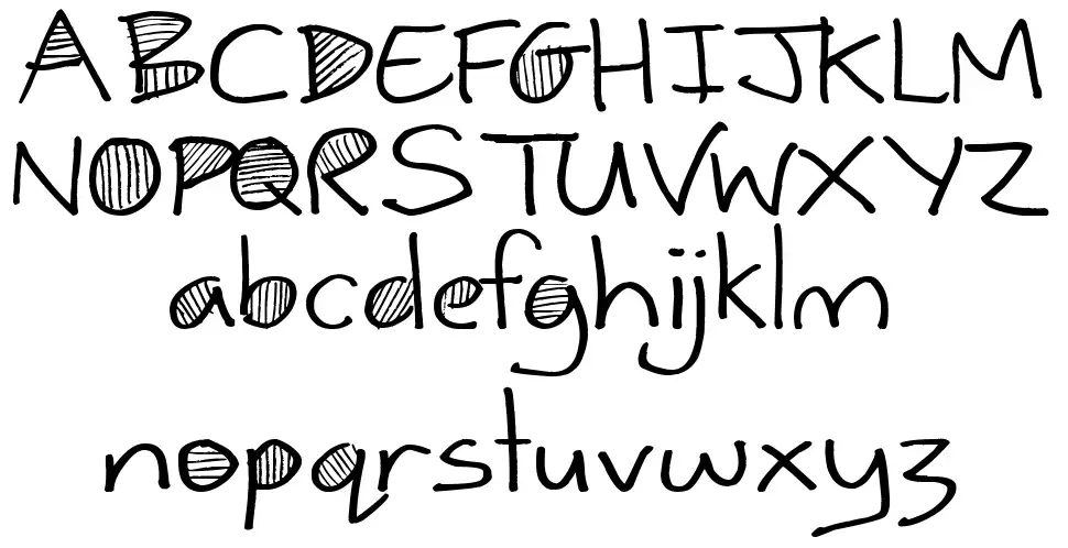Year Bookfont specimens