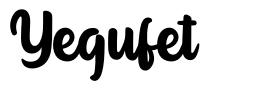 Yegufet шрифт