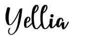 Yellia шрифт