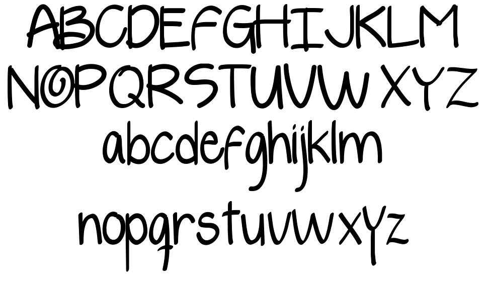 Yelly font Örnekler