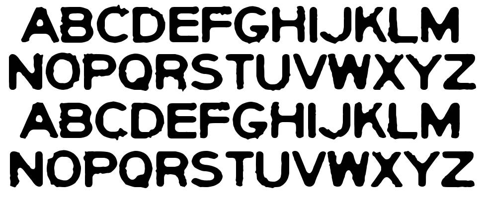 Yericho Punx font Örnekler