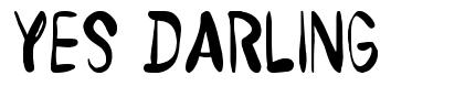 Yes Darling font