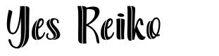 Yes Reiko font