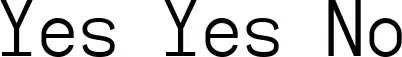 Yes Yes No