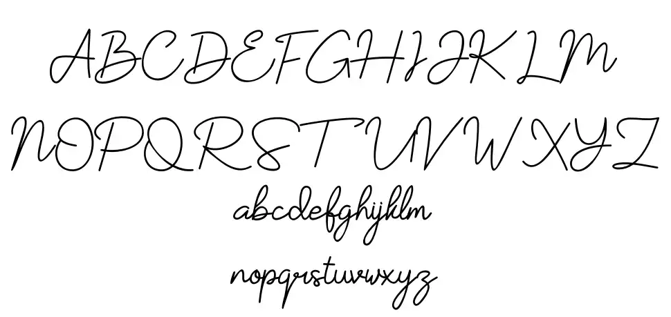 Yesie schriftart vorschau