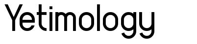 Yetimology 字形