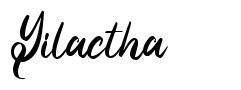 Yilactha шрифт