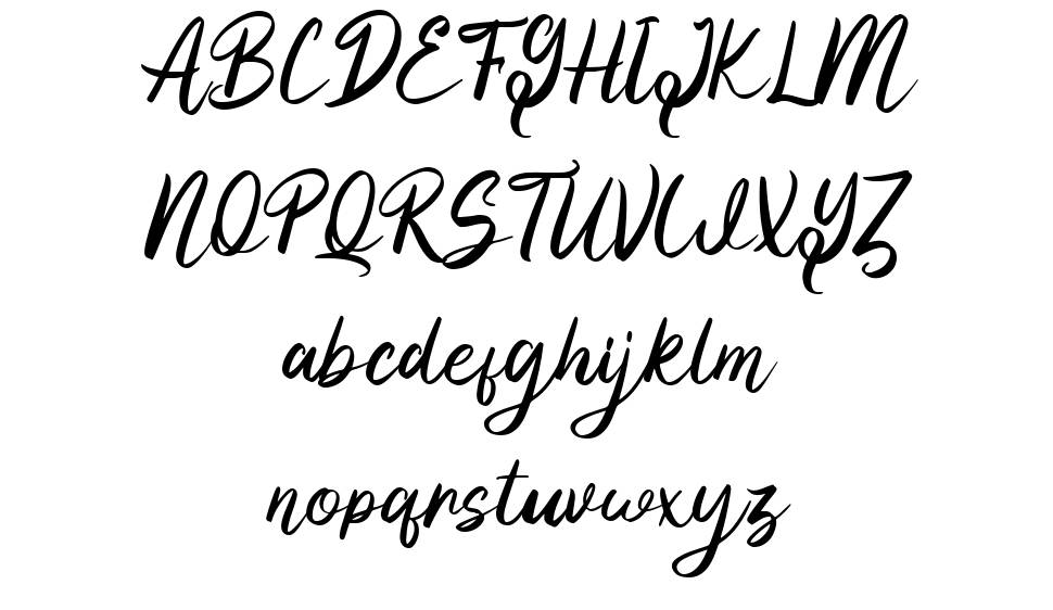 Yilactha font Örnekler