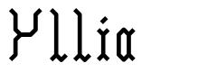 Yllia шрифт