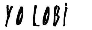 Yo Lobi шрифт