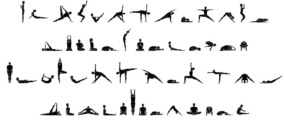 Yogafont font Örnekler