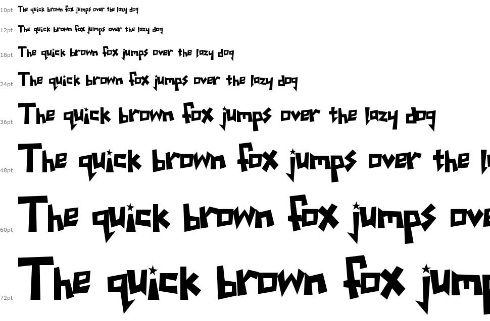 Yoinks font Waterfall