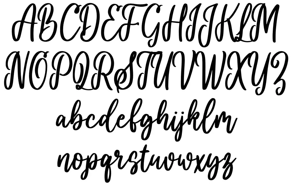 You Are My Everythink Scriptfont specimens