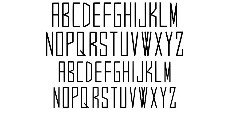 Young Agency font specimens