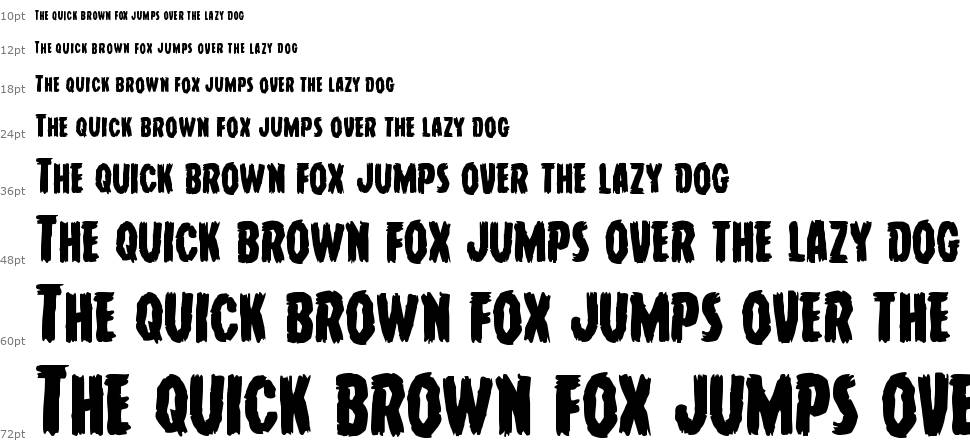 Young Frankenstein font Waterfall
