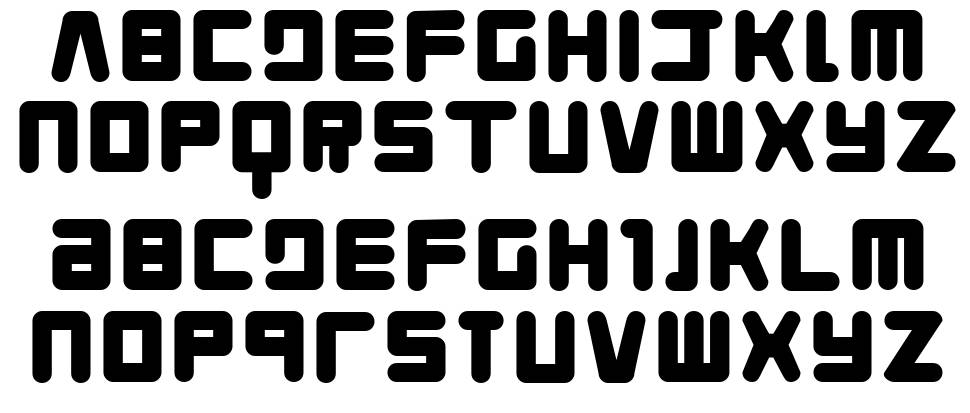 Young Techs font specimens