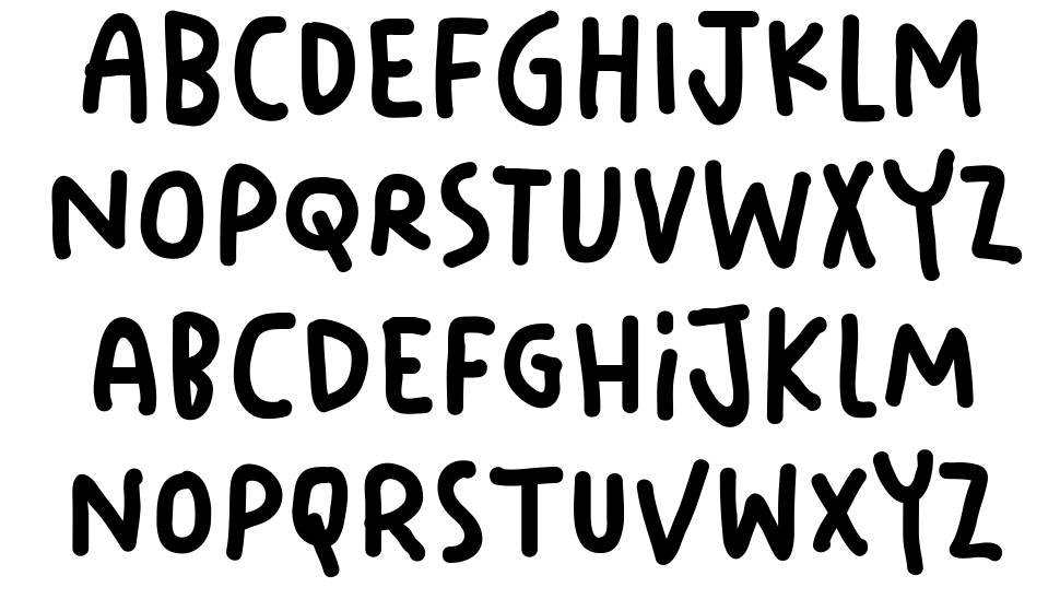 Your Doodle Font czcionka Okazy