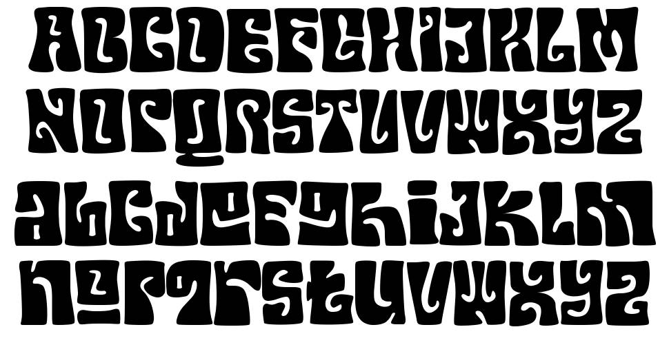 Your Groovy Font fonte Espécimes