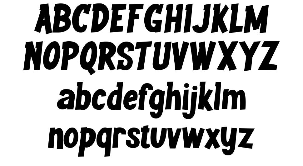 Youth Wright font specimens