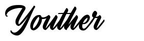 Youther font