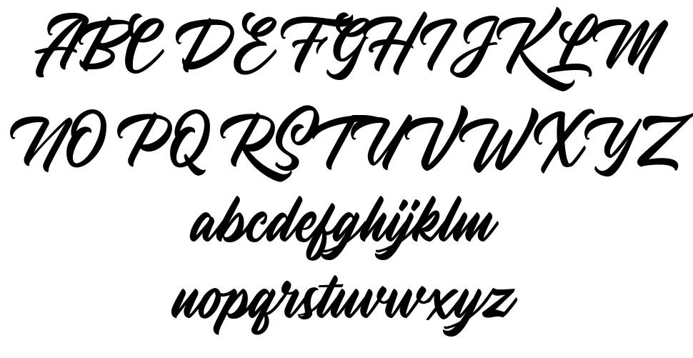 Youther font specimens