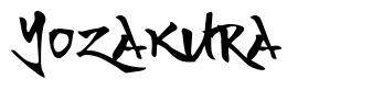 Yozakura 字形