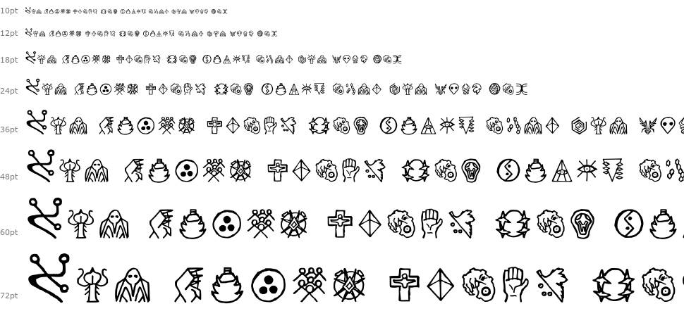 Yuiangel 111 You Cannot Write font Waterfall