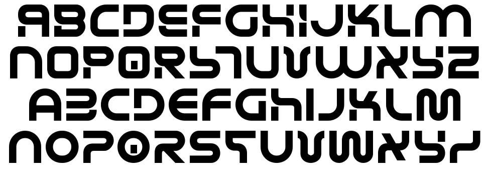 Yukon Tech font specimens