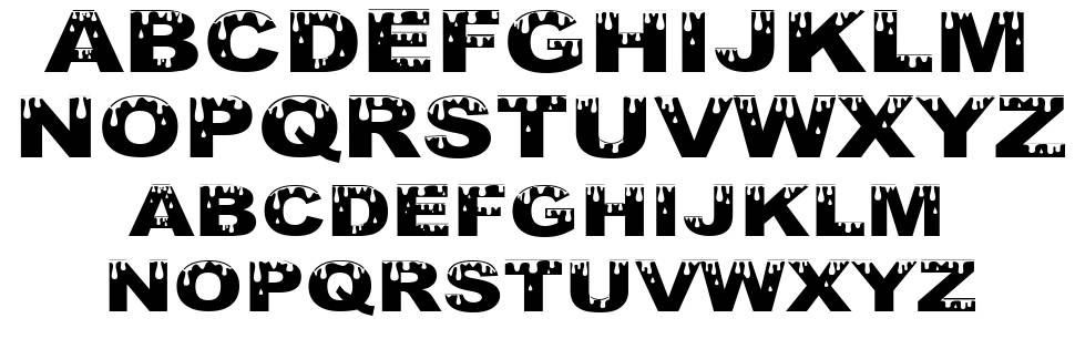 Yurine Overflow font specimens