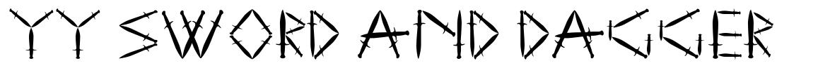 YY Sword and Dagger font